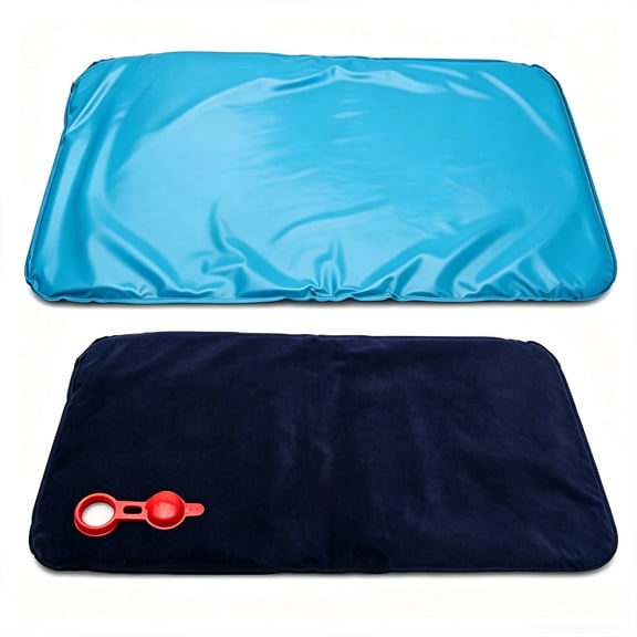 Cooling Gel Pillow Pad Reusable Cooling Mat,Temperature Control Breathable Cooling Pillow Insert,Soft Waterproof Heat Relief Cooling Cushion Pad For Summer Sleeping Bed Travel Office Rest