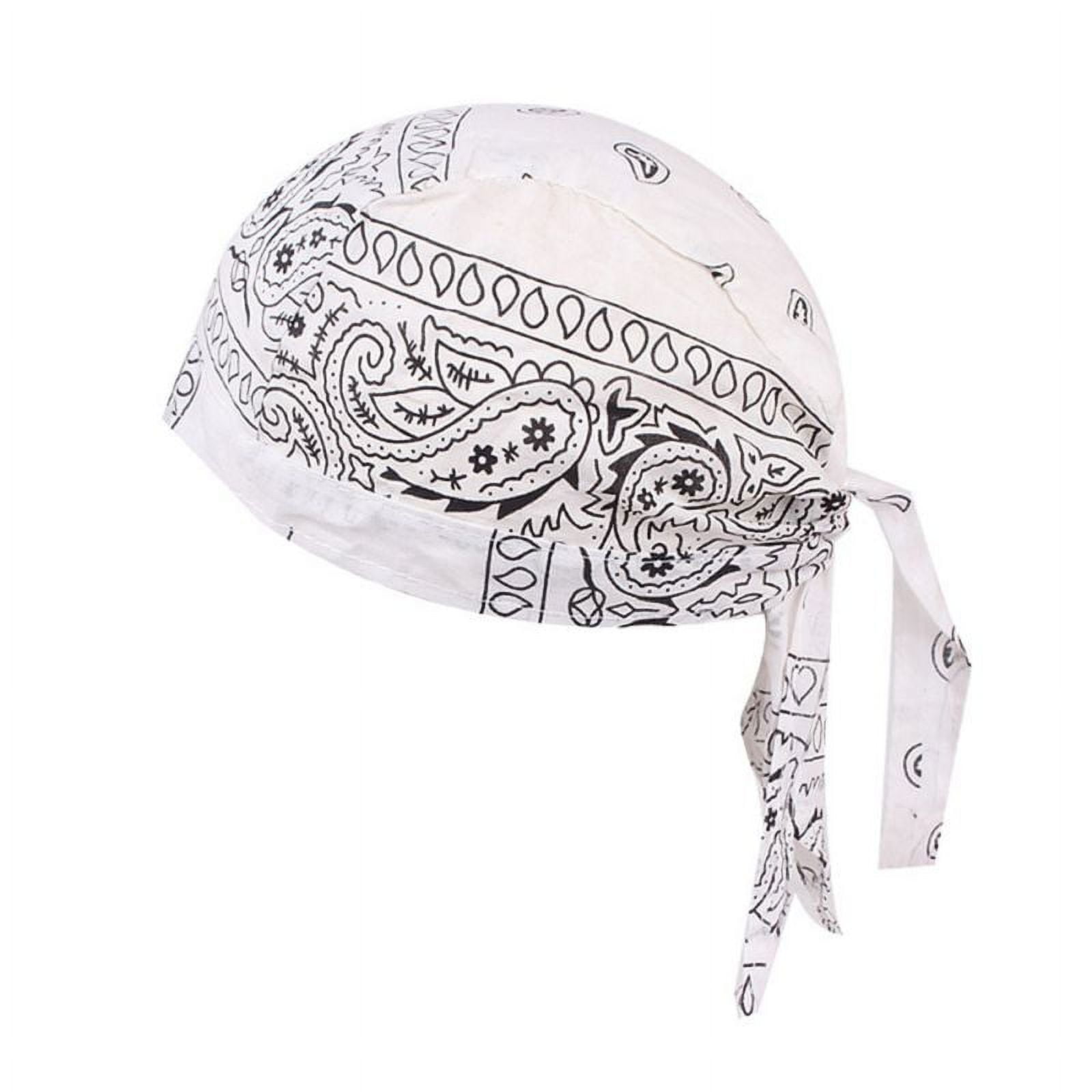 Cooling Helmet Liner, Do Rag Head Bandana Wrap for Men, Biker Skull Cap ...