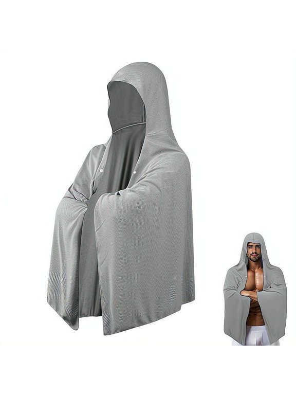 Cooling Hoodie Towel for Adults, Quick Drying Absorbent Neck Wraps with UV Protection, Microfiber Gym Towels, Ice Head Wrap Neck for Workout, Cycling and Sports Outdoors Activities