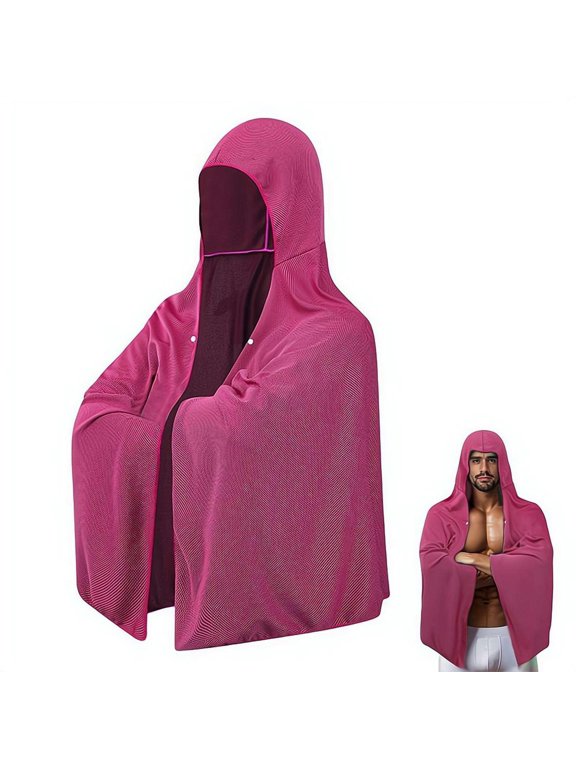 Cooling Hoodie Towel for Adults, Quick Drying Absorbent Neck Wraps with UV Protection, Microfiber Gym Towels, Ice Head Wrap Neck for Workout, Cycling and Sports Outdoors Activities