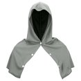 thumbnail image 1 of Cooling Hoodie Towel,Grey Cooling Hooded Towel Cape, Quick Dry Absorbent Neck Head Wrap Towel, Hot Weather Cooling Hood Towel, Snap Button Wearable Sports Sweat Towel Cape, Cooling Shawl, 1 of 7