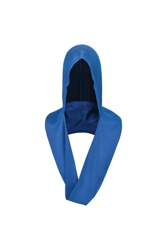 Cooling Hoodie Towel Water Absorption Quick Drying Sun Protection Workout Camping Cycling Cooling Neck Wrap Towel-Sky Blue