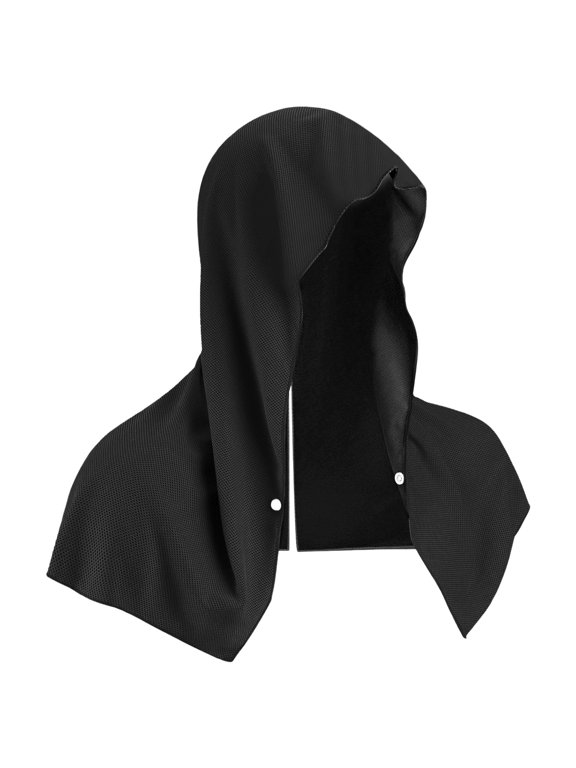 Cooling Hoodie Towels, Instant Cooling Towels for Hot Weather, Ice Towels for Neck and Face, Soft Breathable Towel with Button, Sweat-Absorbing Head Towel for Sport, Work Out, Gym, Camping