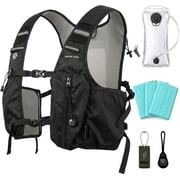 Cooling Hydration Vest, Cool Vest for Work with 3 Removable Cooling Packs, 2L BPA-Free Water Bladder Lightweight Hydration Pack for Hot Weather Outdoor Work, Construction, Hiking Cycling Training