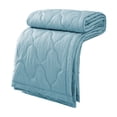 thumbnail image 1 of Cooling Ice Silk Quilt - Lightweight Summer Blanket, Breathable, Washable, Humidity Wicking, Heat Regulation, Sleep Comfort, Multi-Purpose Travel Car Sofa Blanket, 1 of 6