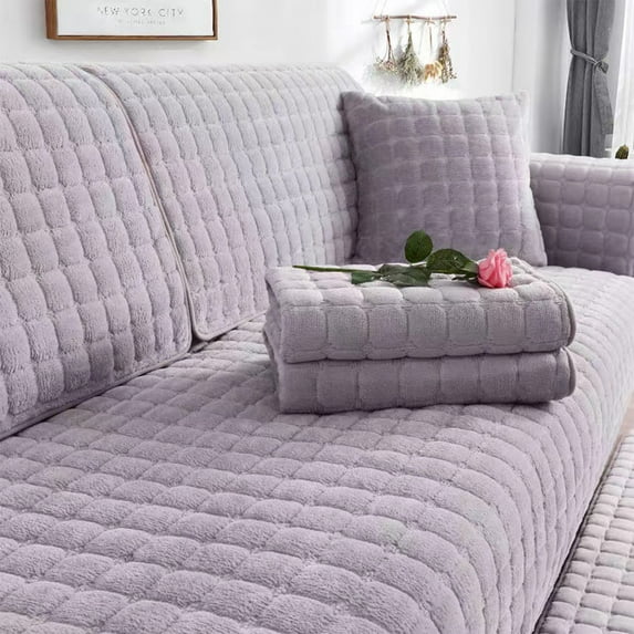 Cooling Ice Silk Sofa Cushion Cover Slip Resistant Washable Protector for Living Room Sectional 1 Cushion