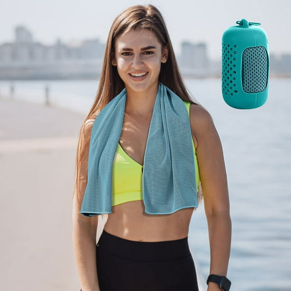 Cooling Ice Silk Towel under $5! Yannianjz Cooling Towel for Summer, Ice Silk Sports Towel, Quick Dry Towel, Outdoor Fitness Towel, for Running, Hiking, Gym, Exercise, Reusable Cooling Rag