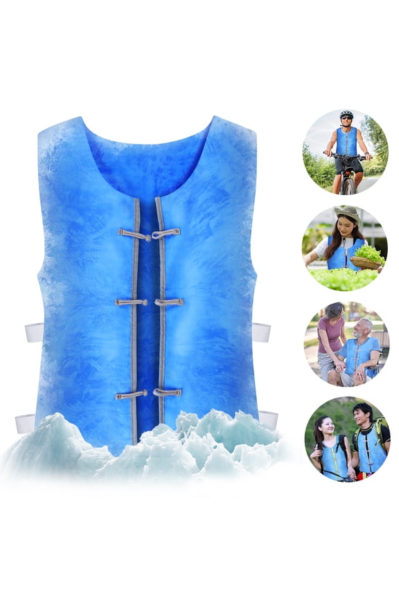 Cooling Ice Vest for Men Women PVA Water Activated Evaporative Cool Cold Vest High Temperature Protective Clothes
