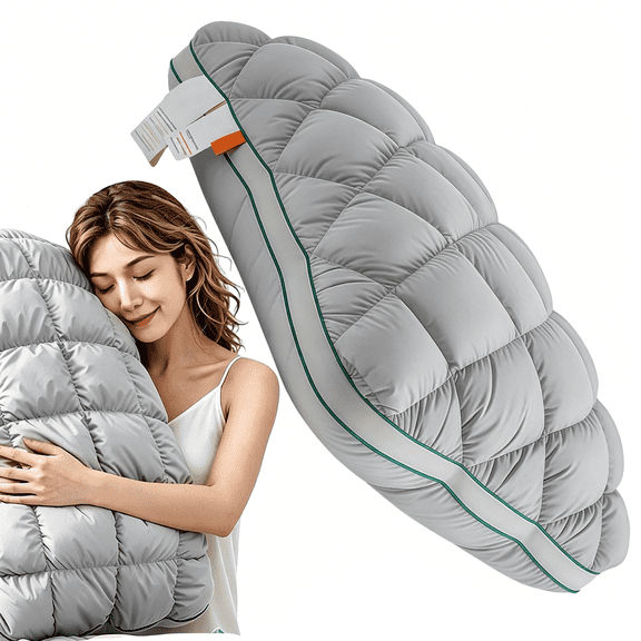 Cooling Marshmallow Pillow, Cool-Touch Temperature Regulating Design, Soft Cloud-Like Support for Bedroom Side & Back Sleepers