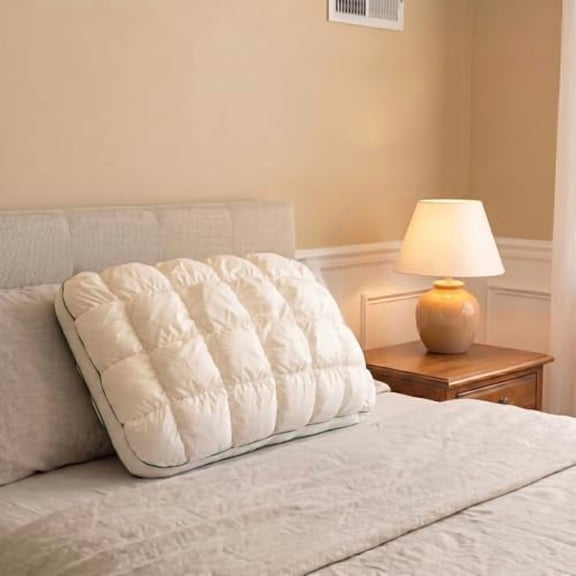 Cooling Marshmellow Puff Pillow, Soft Cloud Like Bed Pillow, Dual Sided Cooling & Supportive Down Alternative Sleep Pillow