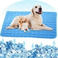 thumbnail image 1 of Cooling Mat For Dogs - Pressure Activated Gel Dog Cooling Mat - No Need to Freeze Or Refrigerate This Cool Pet Pad - Keep Your Pet Cool, Use Indoors, Outdoors or in the Car, 1 of 1