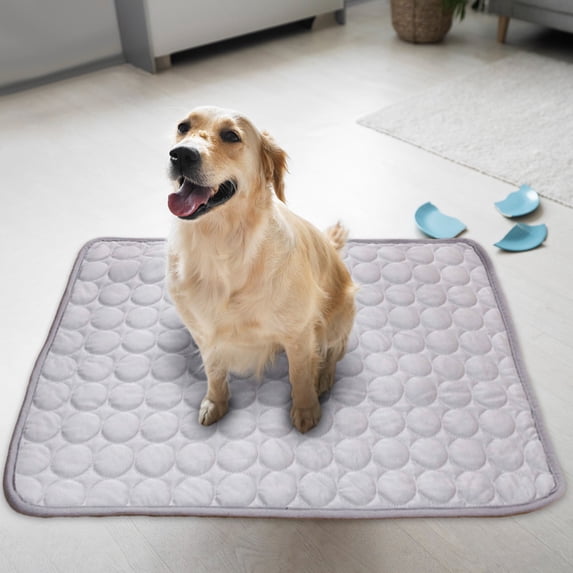 Cooling Mat for Dogs, Gel-Infused Ice Silk Pad for Staying Cool, Portable and Comfortable Pet Bed for Indoor Outdoor Use