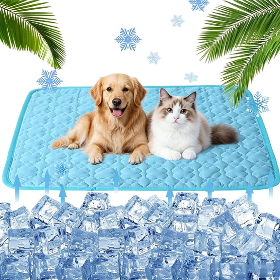 Cooling Mat for Dogs, Washable Self-Cooling Pad, Pet Sleeping Mat for Crate, Bed & Floor