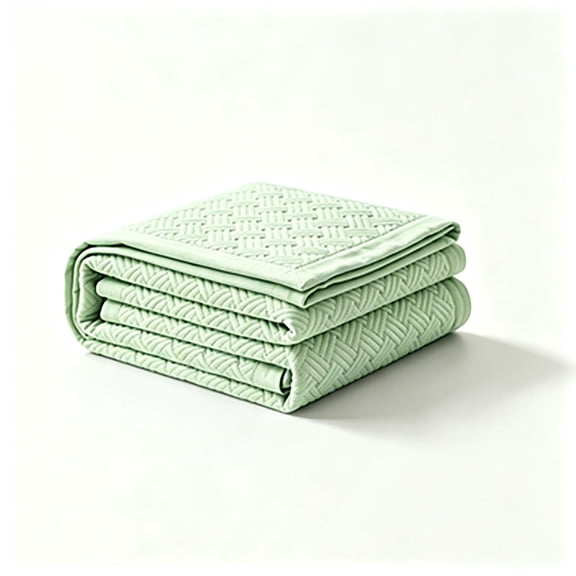 Cooling Mattress Mat, Foldable Soft Bed Mat, Breathable Polyester Sleeping Pad, Portable Summer Cooling Mat For Bedroom, Camping, Indoor Outdoor Use, Green