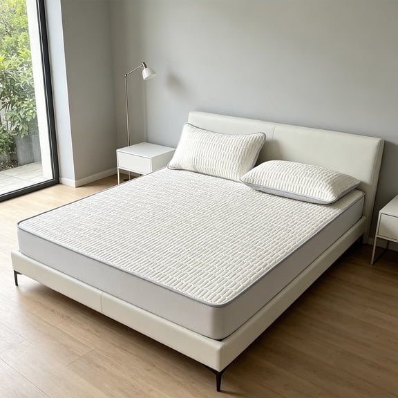 Cooling Mattress Pad, Breathable Ice Silk Bed Topper for Hot Sleepers, Machine Washable Cooling Bedding for Home, dorm must-haves