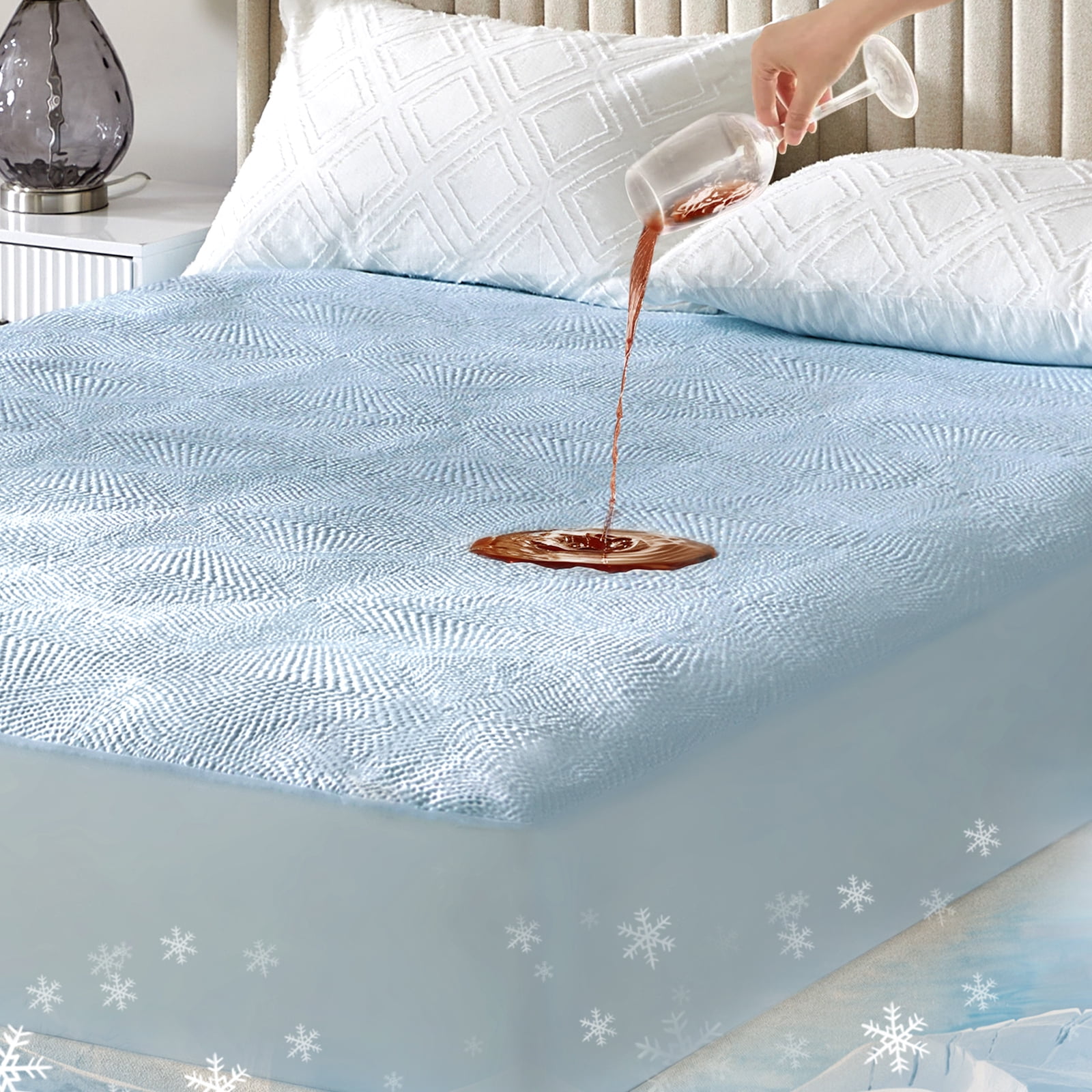 Waterproof Mattress Protector Mainstay Cooling Blanket Mainstays - Main Image