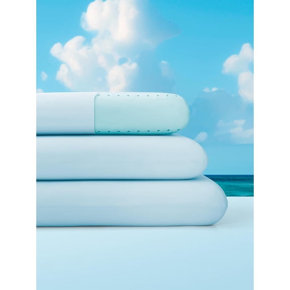 Cooling Memory Foam Pillow - Blue, Standard