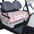 thumbnail image 1 of Cooling Microfiber Flowers Golf Cart Seat Protector 51" x 31", Breathable Front Bench Cover for EZGO, Yamaha & Club Car Models, 1 of 8