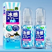 Cooling Mist Spray - Summer Cooling Spray For Face & Body - Quick Cool Down Heat Stroke Prevention Lasting Cooling Mist Spray Hot Flash Relief in Summer for Clothes and Sk