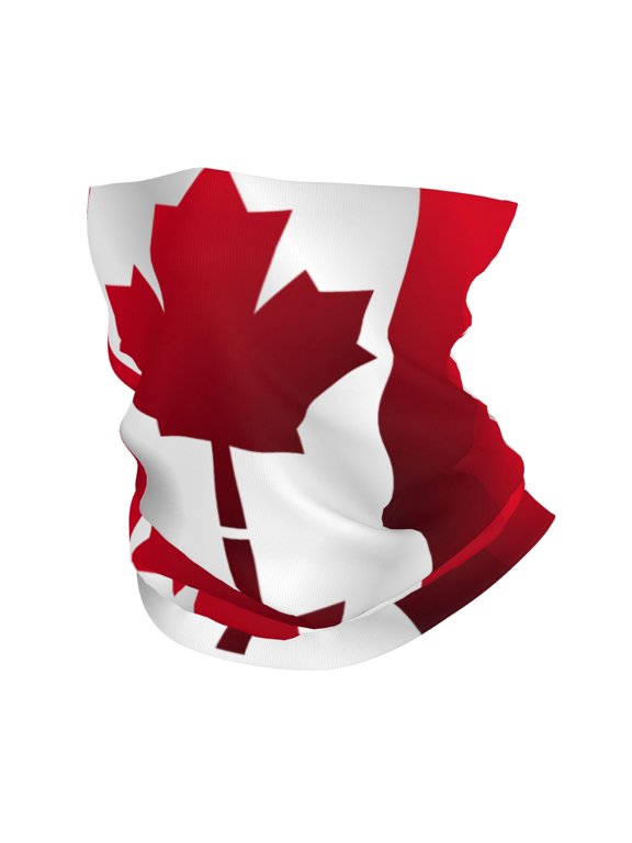 Cooling Neck Gaiter Face Cover Scarf Canada Flag Protection Mask Windproof Hiking Cycling Running For Men Women