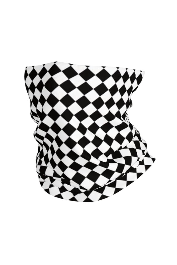Cooling Neck Gaiter Face Cover Scarf Checkerboard Chess Protection Mask Windproof Hiking Cycling Running For Men Women
