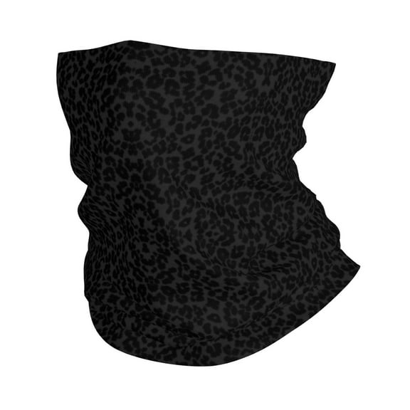 Cooling Neck Gaiter Face Cover Scarf Cheetah Black Leopard Protection Mask Windproof Hiking Cycling Running For Men Women