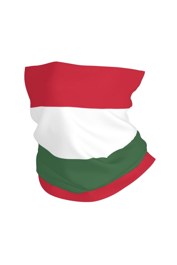 Cooling Neck Gaiter Face Cover Scarf Hungarian Flag Protection Mask Windproof Hiking Cycling Running For Men Women