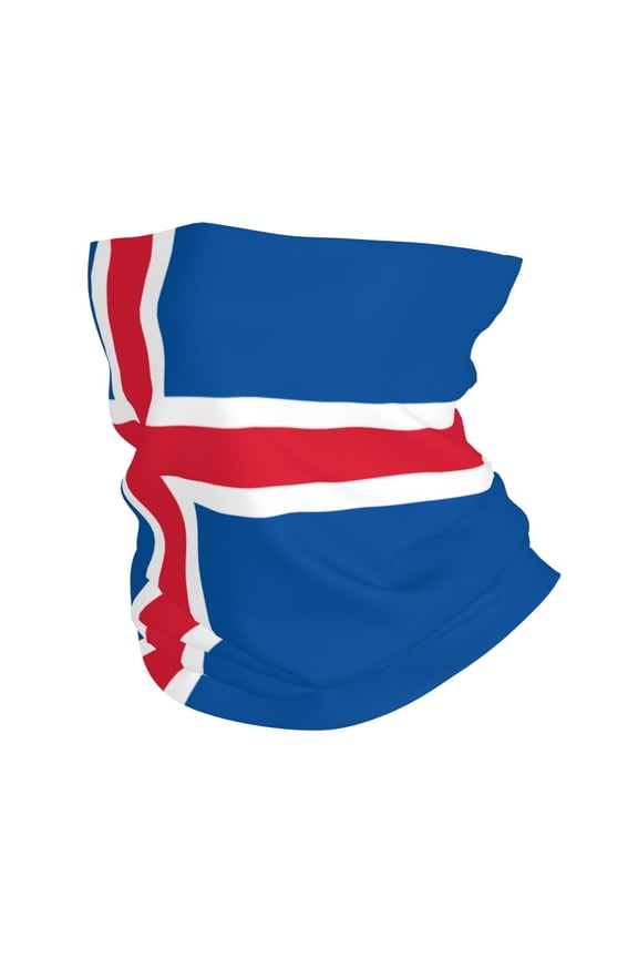 Cooling Neck Gaiter Face Cover Scarf Iceland Flag Protection Mask Windproof Hiking Cycling Running For Men Women