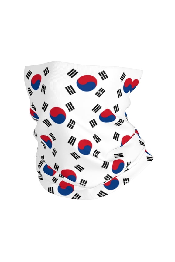 Cooling Neck Gaiter Face Cover Scarf Korean Flag Protection Mask Windproof Hiking Cycling Running For Men Women