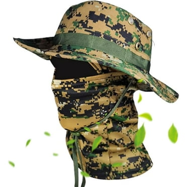 Cooling Neck Gaiter Face Mask Boonie Hat Set Fishing Hat Boonie Hat Camo Hat Boonie Hats for Men