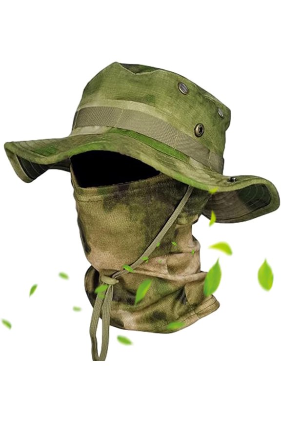 Cooling Neck Gaiter Face Mask Boonie Hat Set Fishing Hat Boonie Hat Camo Hat Boonie Hats for Men