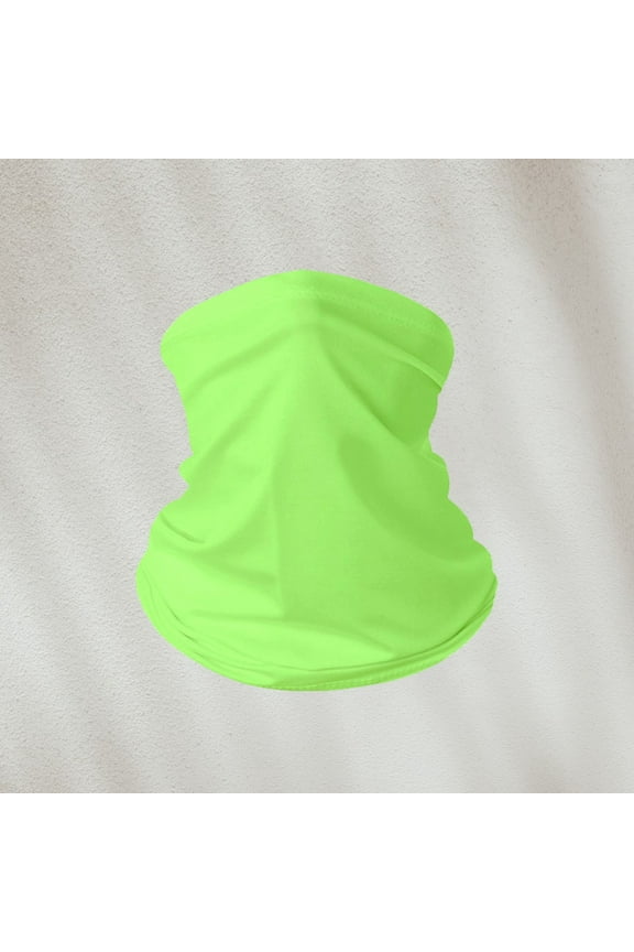 Cooling Neck Gaiter Face Mask, Sun Protection Masks Gator, Windproof Bandana for Skiing, Fishing, Hiking, Cycling Fluorescent Green