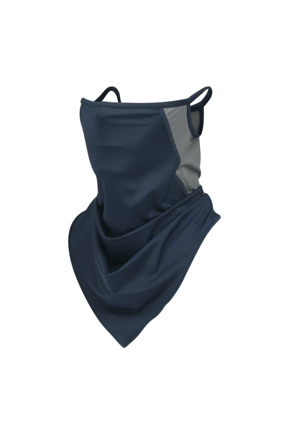 Cooling Neck Gaiter Scarf with Ear Loops Breathable Bandana Half Face Mask for Men Women Summer UV Sun Protection Neck Cover Headwear