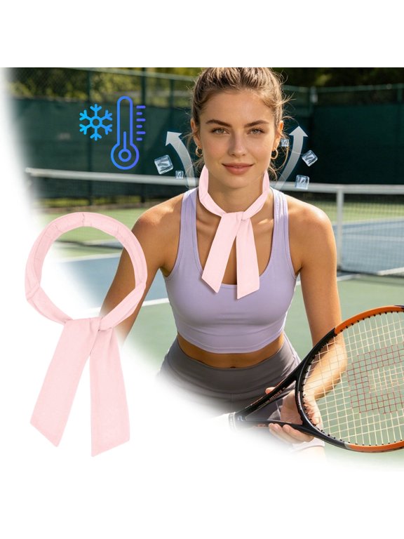 Cooling Neck Scarf for Summer, Reusable Ice Neck Wrap, Evaporative Cool Neck Bandana for Sports, Tennis, Hiking & Outdoor Activities