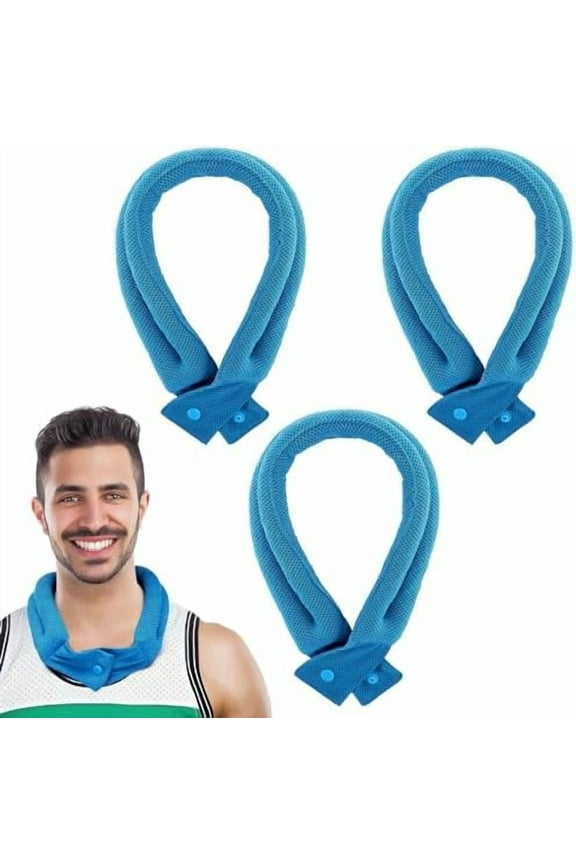Cooling Neck Wrap Cooling Towels - Superior Cooling Neck Coolers with Ice Polymer, Soft Cooling Fabric Cooling Bandanas for Hot Weather Sports Gym Workout Fitness, 3 Pack
