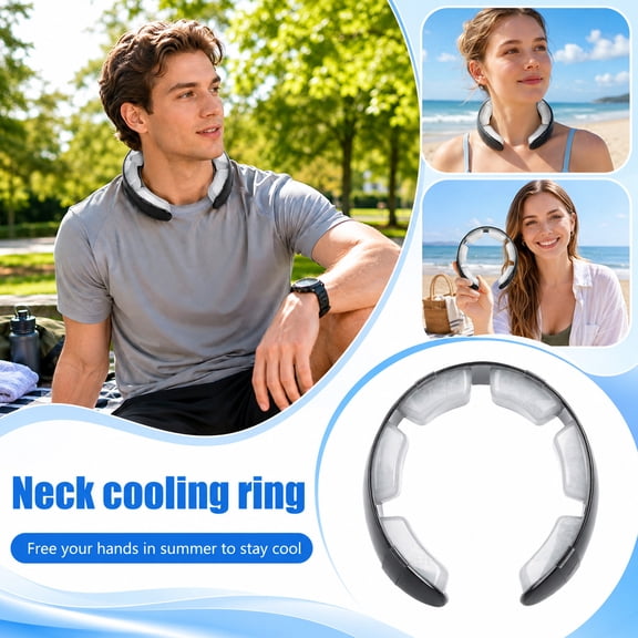 Cooling Neck Wrap, Neck Cooling Wrap for Working Out, Sports Neck Cooler, Gel Ice Pack Neck Wrap, 15 Inch Flexible Structure, Leak Proof, Made with Durable Reusable Ice Inserts,