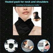 Cooling Neck Wrap for Summer Heat - Microwavable Heating Pad for Neck and Shoulders - Heat Pad for Pain Relief, Spasm and Headaches - Migraine Hot and Cold Compress