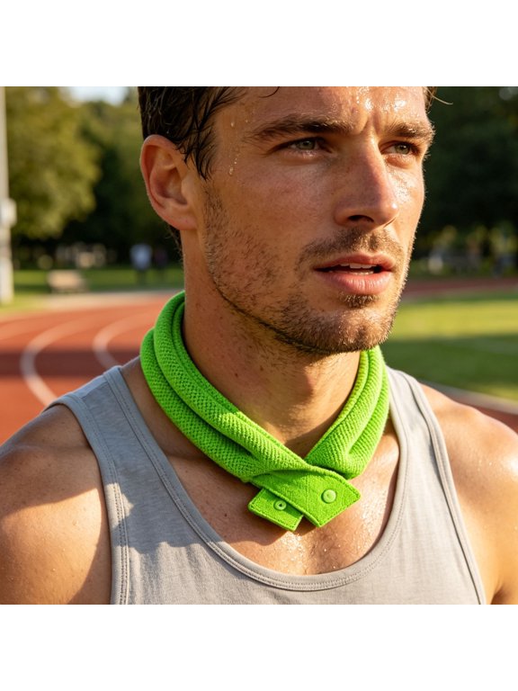Cooling Neck Wraps, Reusable Evaporative Neck Wrap Ice Bandana for Hot Weather Summer Heat Relief, Soft Breathable Long Lasting Cooler Towel for Adults Men Women Outdoor Work Sports