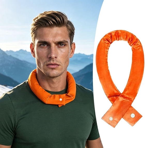 Cooling Neck Wraps with Button Cooling Bandana Neck Cooler Scarf for Hot Weather Ice Neck Wrap Summer Outdoor