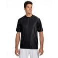 thumbnail image 1 of A4 Men's Cooling Performance Baseball Crew T-Shirt Black L, 1 of 1