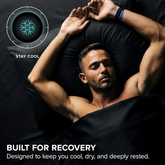 Cooling Performance Jersey Knit Stretch Sheet Set, Moisture-Wicking & Breathable, 4-Way Stretch Bed Sheets, Envelope Pillowcases (Queen, Grey)