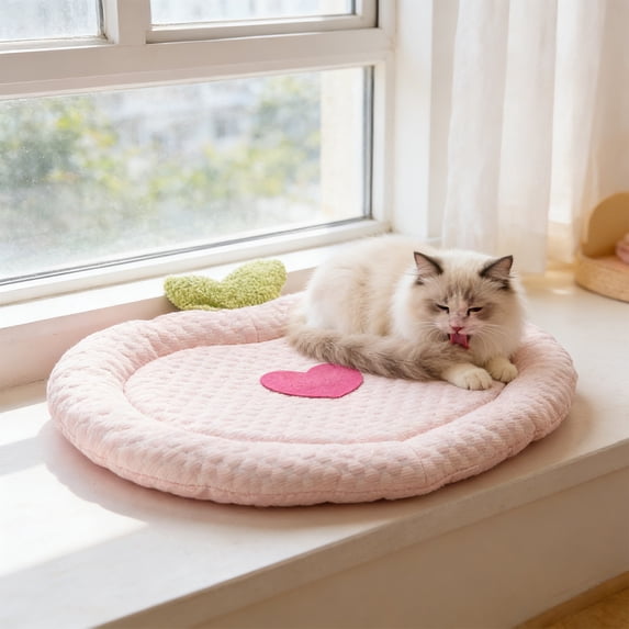Cooling Pet Mat for Small to Medium Dogs and Cats Portable Fruit Pattern Breathable Sleeping Pad for Summer Indoor Outdoor Travel, Washable and Foldable Pet Bed for Floor Sofa Car Seat