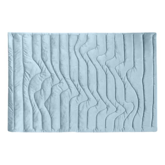 Cooling Pet Mat, Washable Wave Quilted Self Cooling Pad for Dogs Cats, Non Slip Breathable Summer Heat Relief Pet Cooling Blanket, Soft Reusable Cool Bed Mat for Indoor Floor Kennel Crate