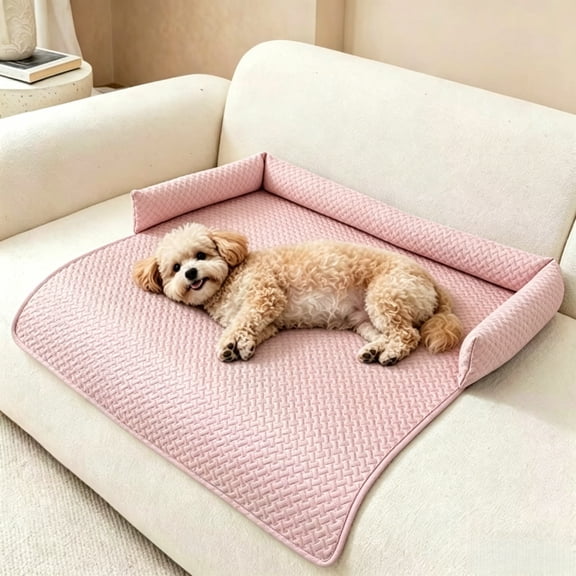 Cooling Pet Mat for Dogs and Cats, Ice Silk Summer Chill Pad, Washable Non-Slip Pet Sofa Protector for Couch, Floor, and Car Seat Use