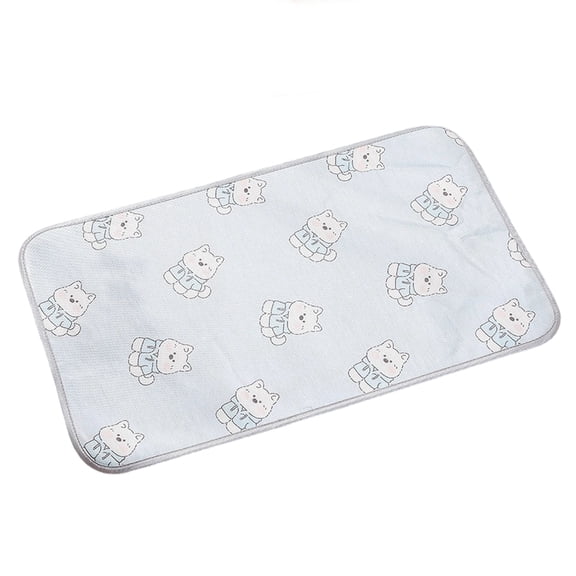 Cooling Pet Mat for Summer, Ice Silk Latex Pad for Dogs and Cats for Heat Relief and Indoor Sleep, 8x12 in, c