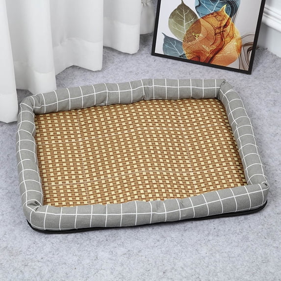 Cooling Pet Pad for Dogs and Cats, 24”x18” Breathable Oxford Fabric Mat, Portable & Foldable Summer Bed with Non-Slip Bottom