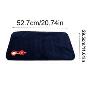 Cooling Pillow Pad Reusable Gel Mat - Blue PVC Pillow Topper for Bedding, Standard/Queen Size, 20.74in Summer Sleep Aid