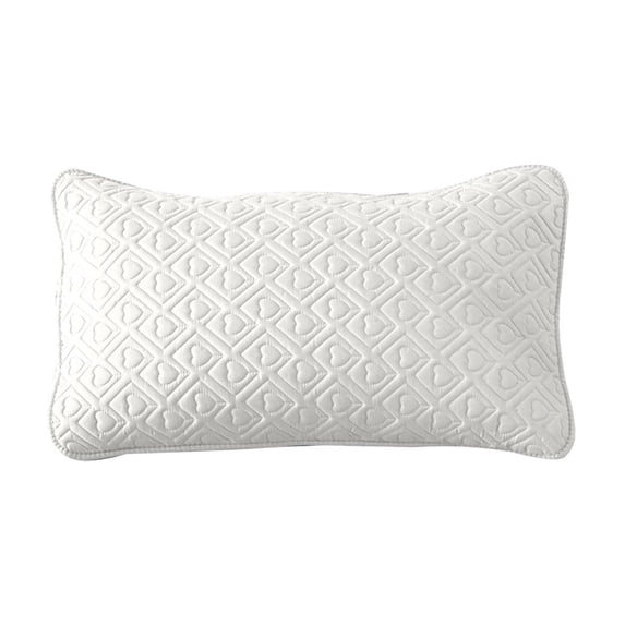 Cooling Pillow Protector with Heart Quilted Pattern,Breathable Soft Pillow Cover,Standard Size,Washable Pillow Case for Bed,Sofa,Hotel,Hypoallergenic Pillow Encasement for Deep Sleep