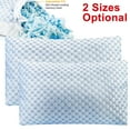 thumbnail image 1 of Cooling Pillow for Adults - Breathable Adjustable Gel Memory Foam Pillow Queen Size, Pressure Relief for Side/Back Sleeping Positions, 1 of 8