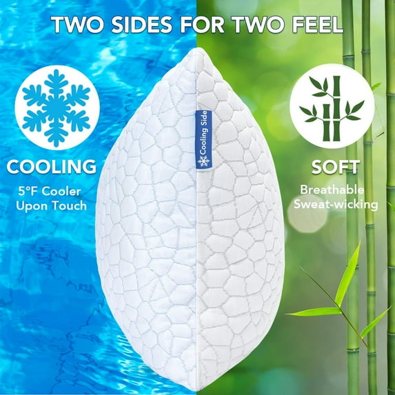 Cooling Pillow for Sleeping King Size 2 Pack